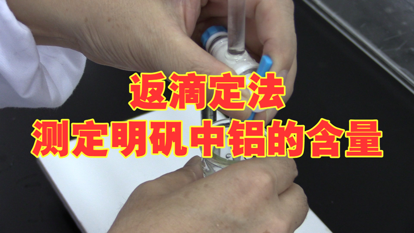 返滴定法测定明矾中铝的含量